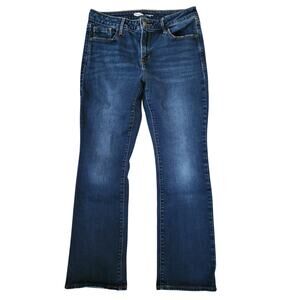 Old Navy Kicker boot cut midrise women's 8 short blue denim jeans